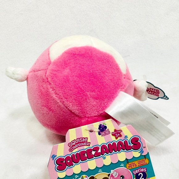 Narcissa Narwhal Squeezamal Plush Toy Unicorn w/Moon & Star Eyes - NWT - Picture 7 of 8